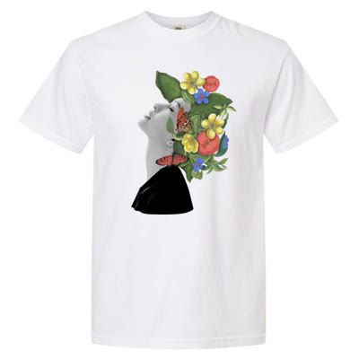 Floral Hat Art Garment-Dyed Heavyweight T-Shirt