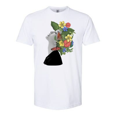 Floral Hat Art Softstyle CVC T-Shirt