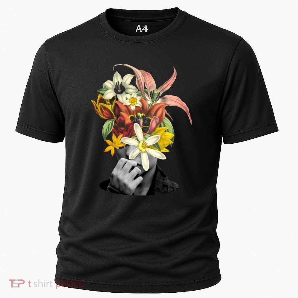 Floral Head Art Cooling Performance Crew T-Shirt
