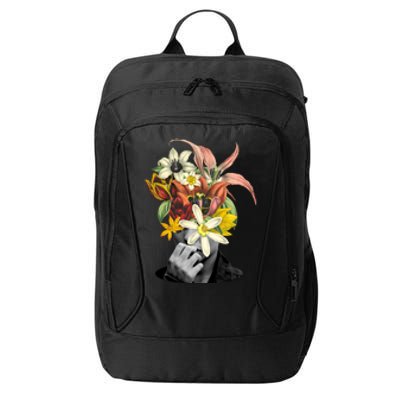 Floral Head Art City Backpack