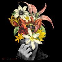 Floral Head Art 7-Panel Snapback Hat