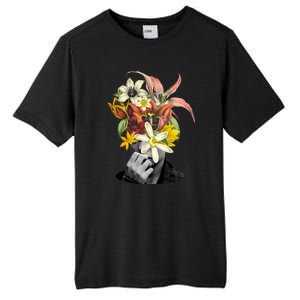 Floral Head Art Tall Fusion ChromaSoft Performance T-Shirt