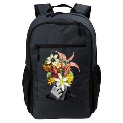 Floral Head Art Daily Commute Backpack