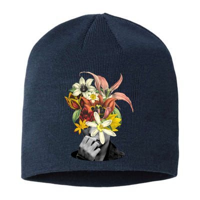 Floral Head Art Sustainable Beanie