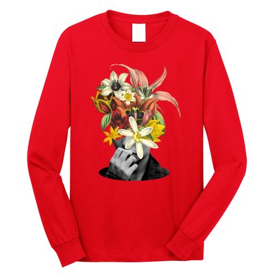 Floral Head Art Long Sleeve Shirt