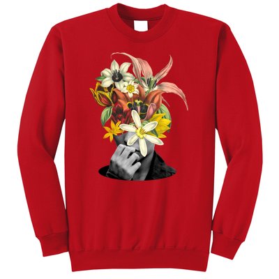 Floral Head Art Sweatshirt