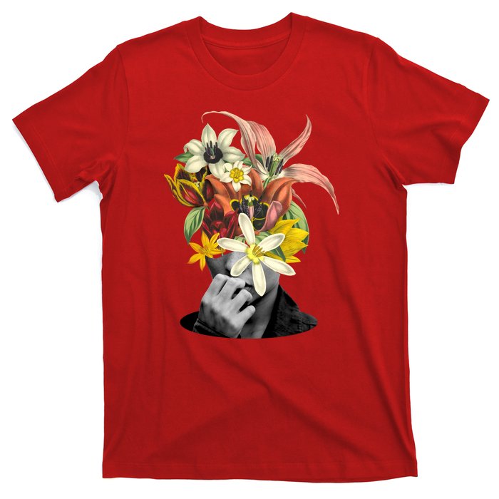 Floral Head Art T-Shirt