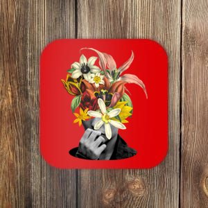 Floral Head Art Coaster