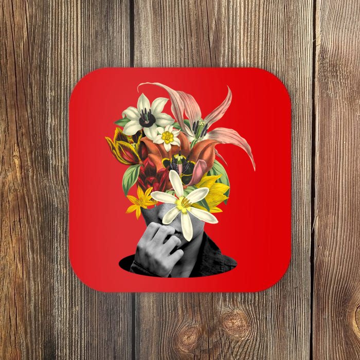 Floral Head Art Coaster