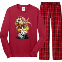 Floral Head Art Long Sleeve Pajama Set