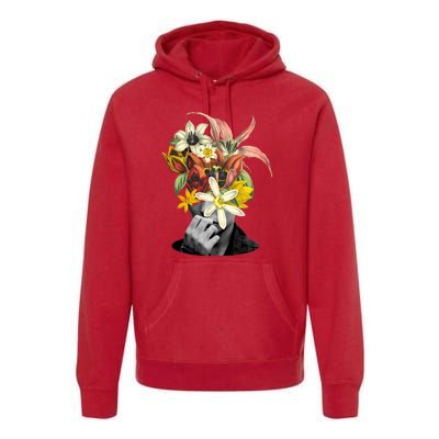 Floral Head Art Premium Hoodie