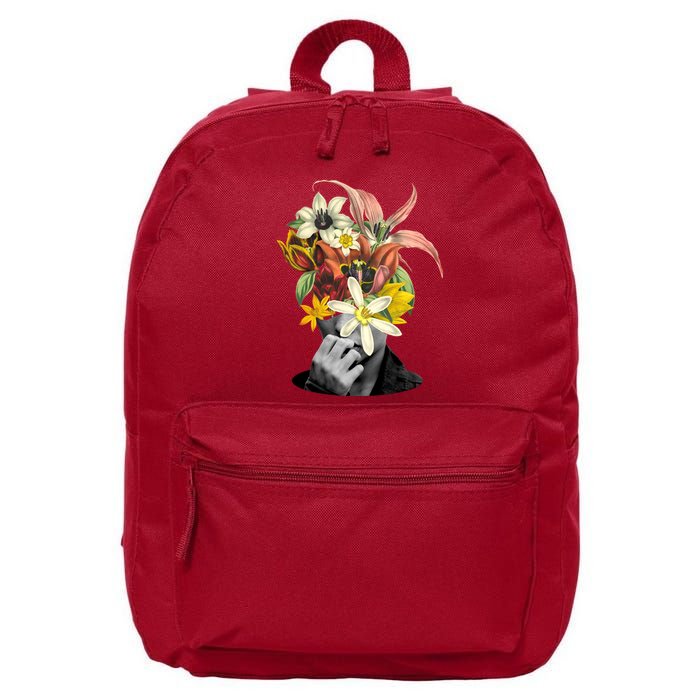 Floral Head Art 16 in Basic Backpack