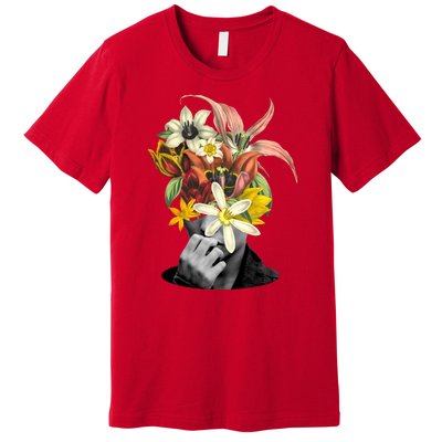 Floral Head Art Premium T-Shirt