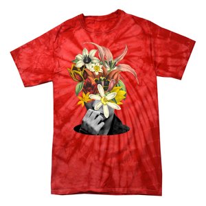 Floral Head Art Tie-Dye T-Shirt