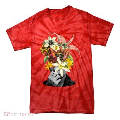 Floral Head Art Tie-Dye T-Shirt
