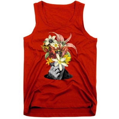 Floral Head Art Tank Top