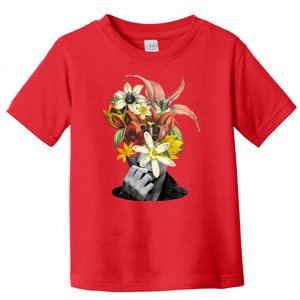 Floral Head Art Toddler T-Shirt