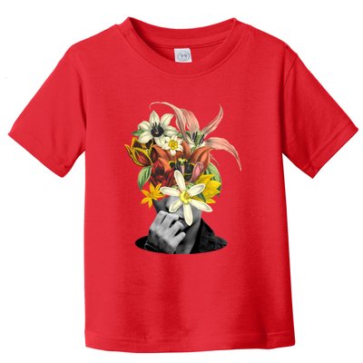 Floral Head Art Toddler T-Shirt