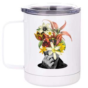 Floral Head Art 12 oz Stainless Steel Tumbler Cup