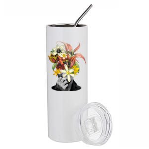 Floral Head Art Stainless Steel Tumbler