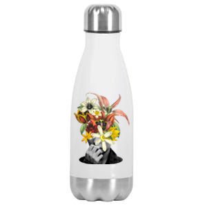 Floral Head Art Stainless Steel Insulated Water Bottle