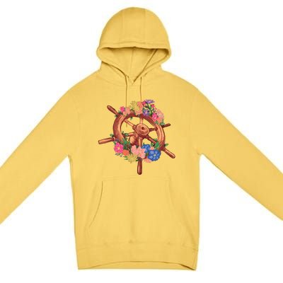 Floral Helm Premium Pullover Hoodie