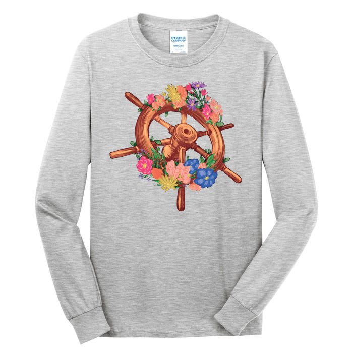 Floral Helm Tall Long Sleeve T-Shirt