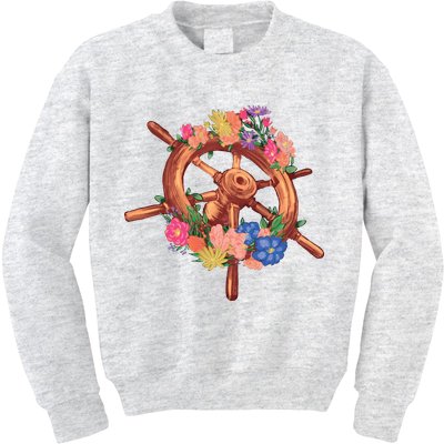 Floral Helm Kids Sweatshirt
