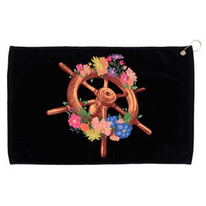 Floral Helm Grommeted Golf Towel