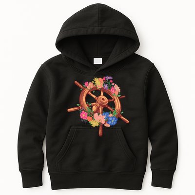Floral Helm Kids Hoodie