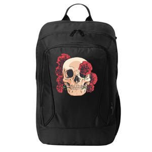 Floral Skull City Backpack