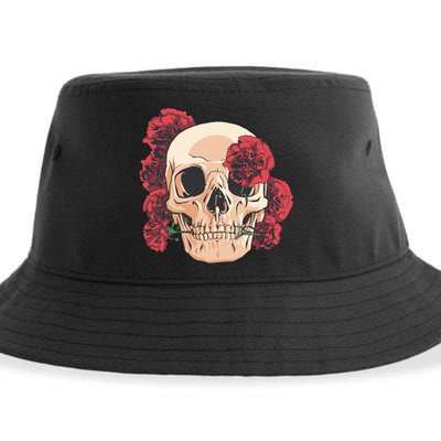 Floral Skull Sustainable Bucket Hat