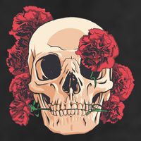 Floral Skull 11oz C Handle Ceramic Mug