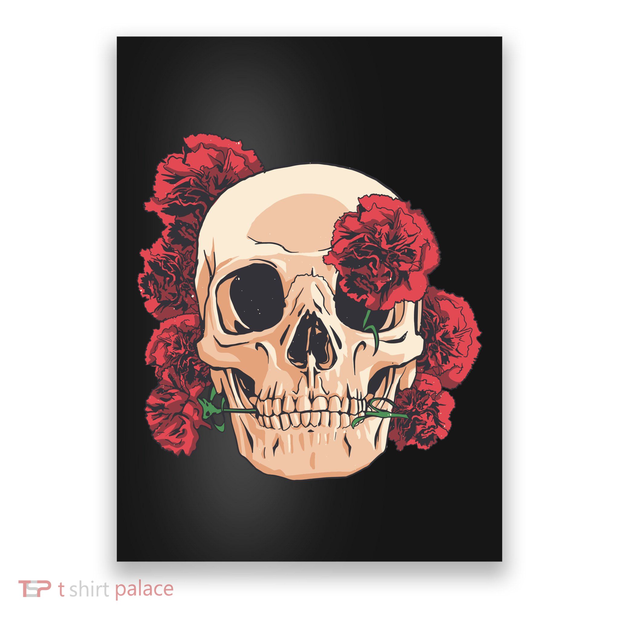 Floral Skull Poster