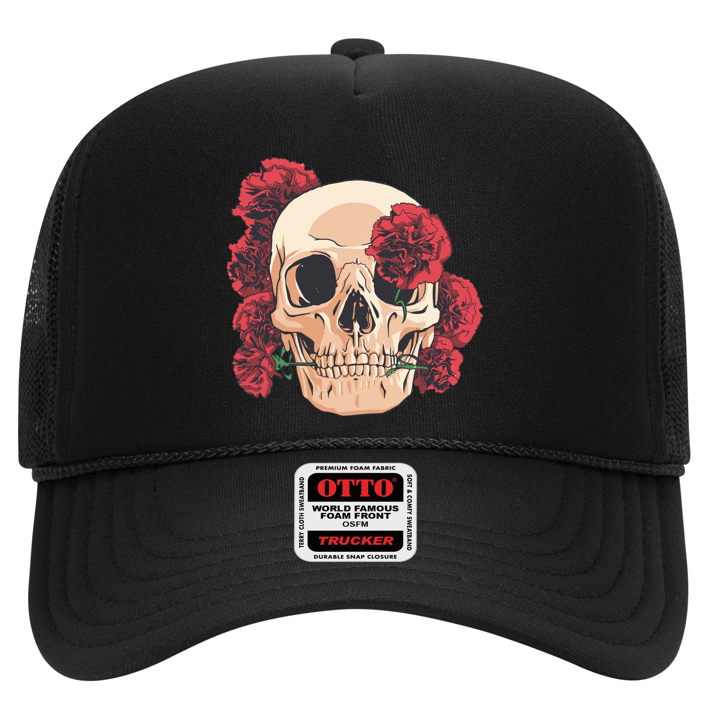 Floral Skull Hat