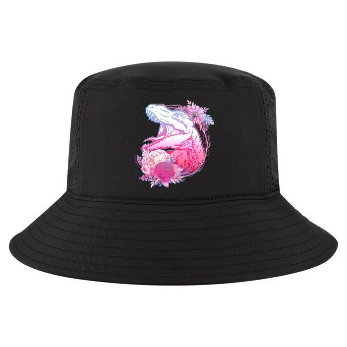 Floral T-Rex Cool Comfort Performance Bucket Hat