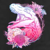 Floral T-Rex Cool Comfort Performance Bucket Hat