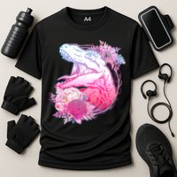 Floral T-Rex Cooling Performance Crew T-Shirt
