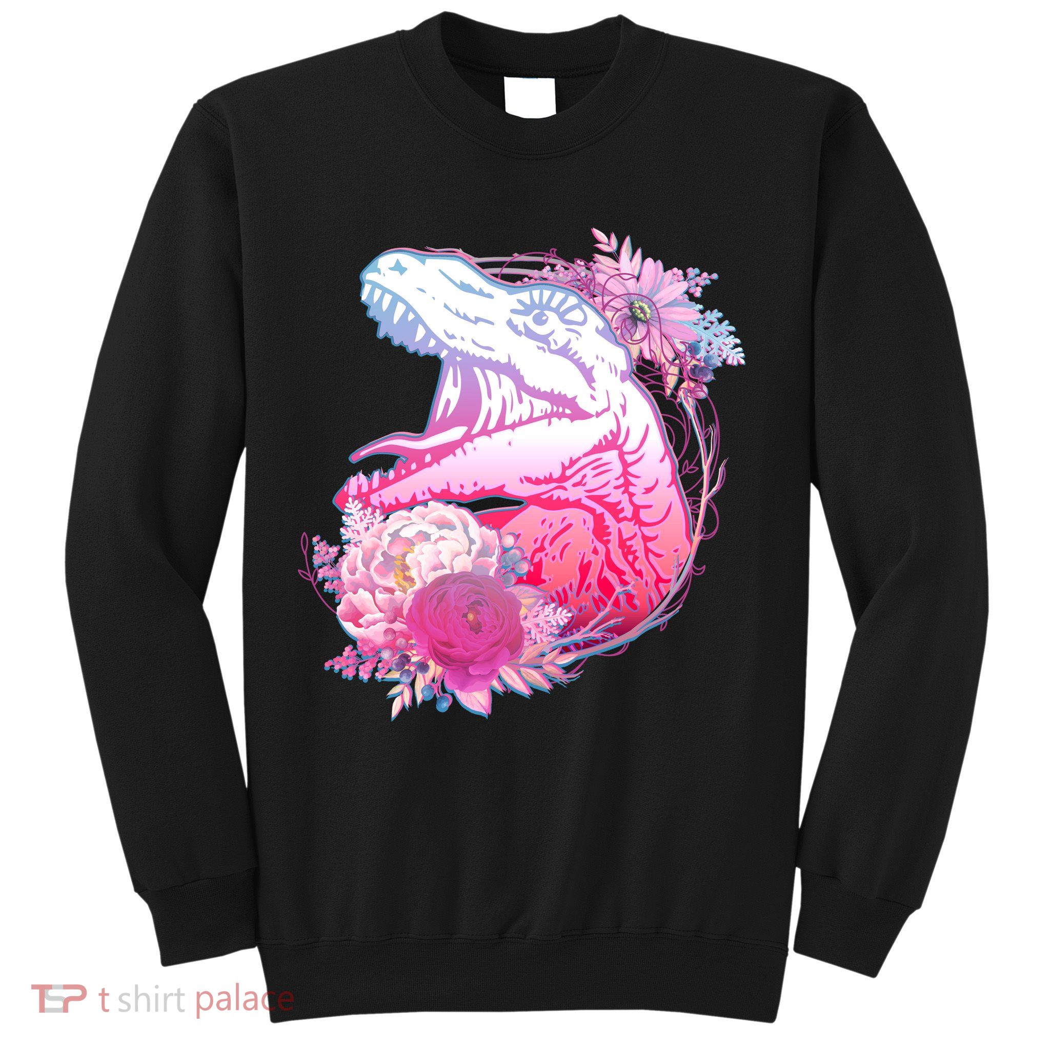 Floral T-Rex Sweatshirt