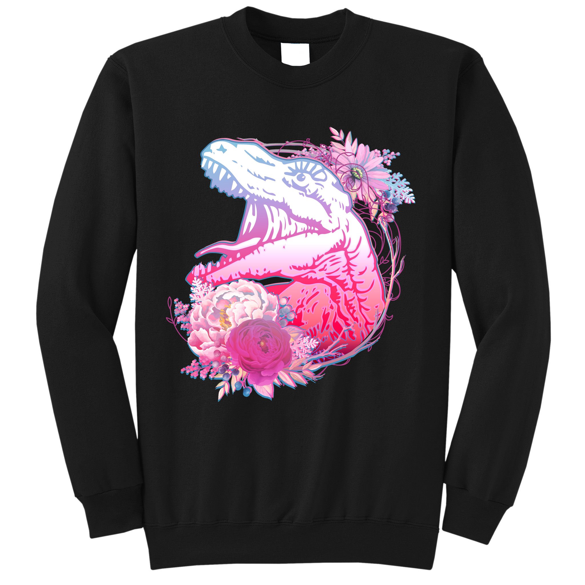 Floral T-Rex Sweatshirt