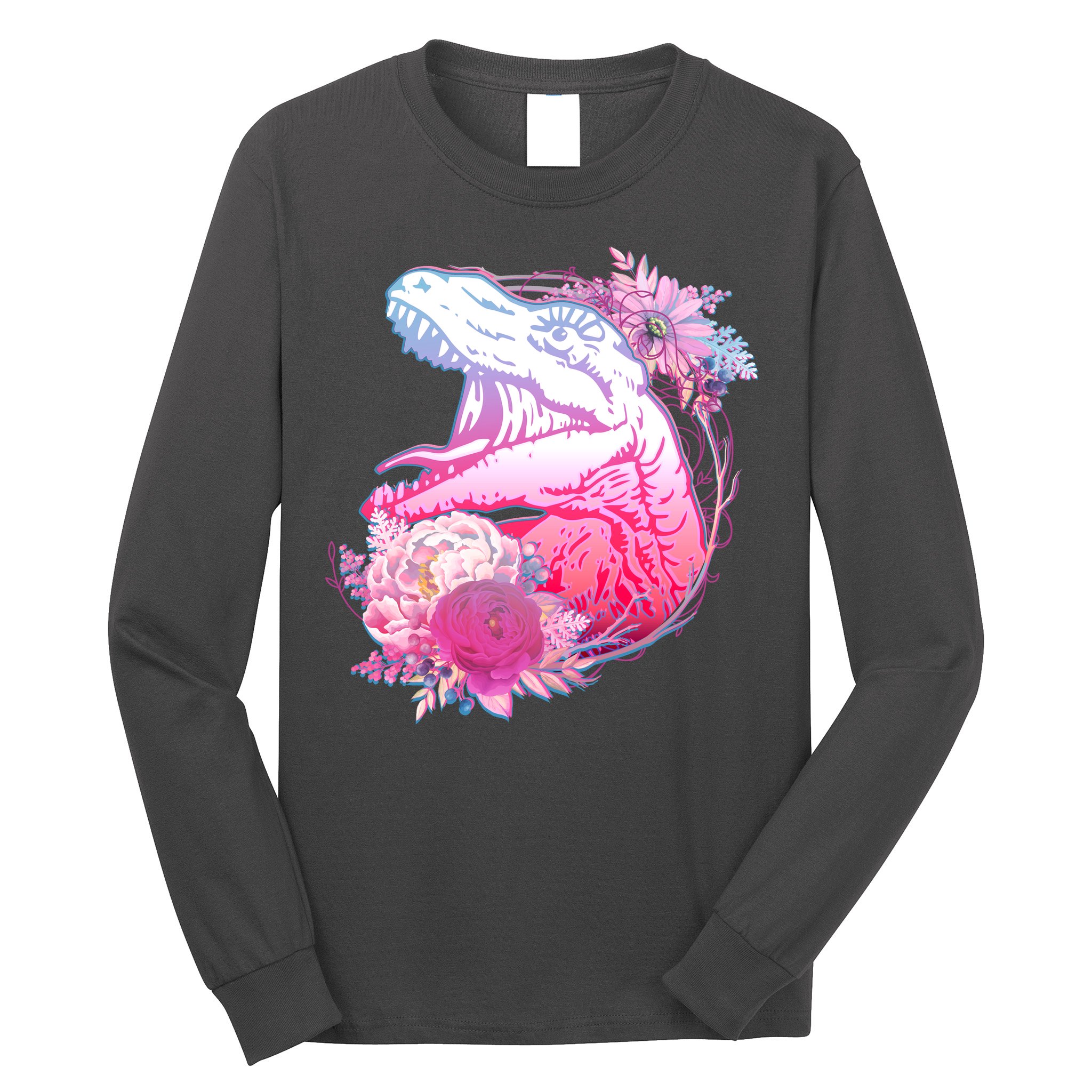 Floral T-Rex Long Sleeve Shirt