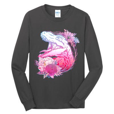 Floral T-Rex Tall Long Sleeve T-Shirt