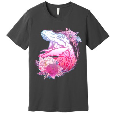 Floral T-Rex Premium T-Shirt
