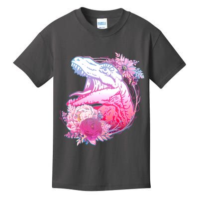 Floral T-Rex Kids T-Shirt