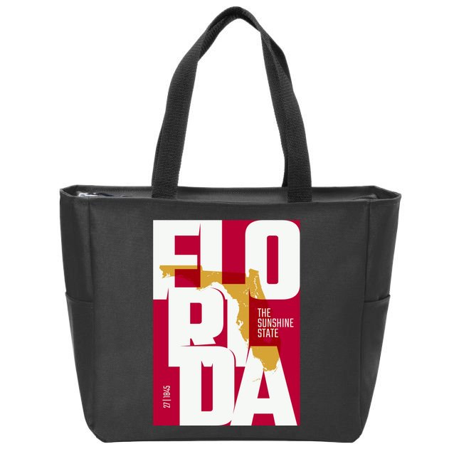 Florida Zip Tote Bag