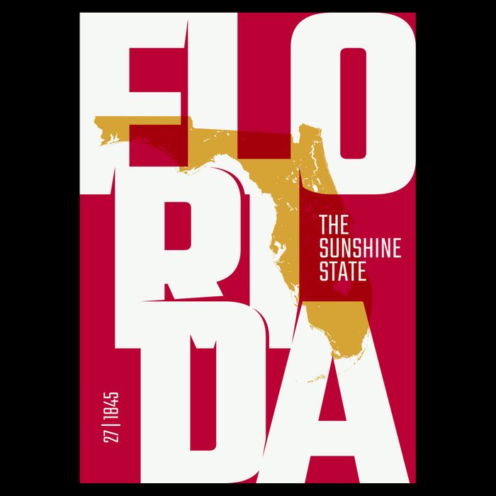 Florida Zip Tote Bag