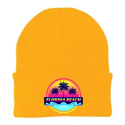 Florida Beach Retro Knit Cap Winter Beanie