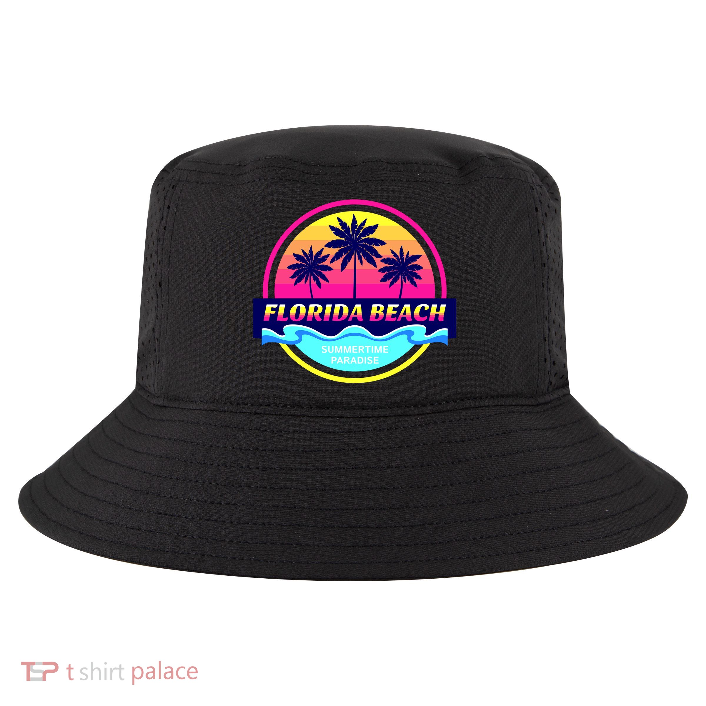 Florida Beach Retro Cool Comfort Performance Bucket Hat