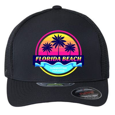 Florida Beach Retro Flexfit Unipanel Trucker Cap