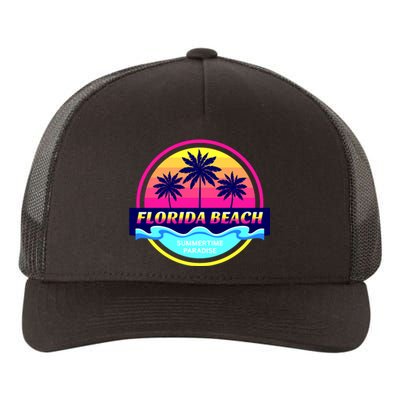 Florida Beach Retro Yupoong Adult 5-Panel Trucker Hat